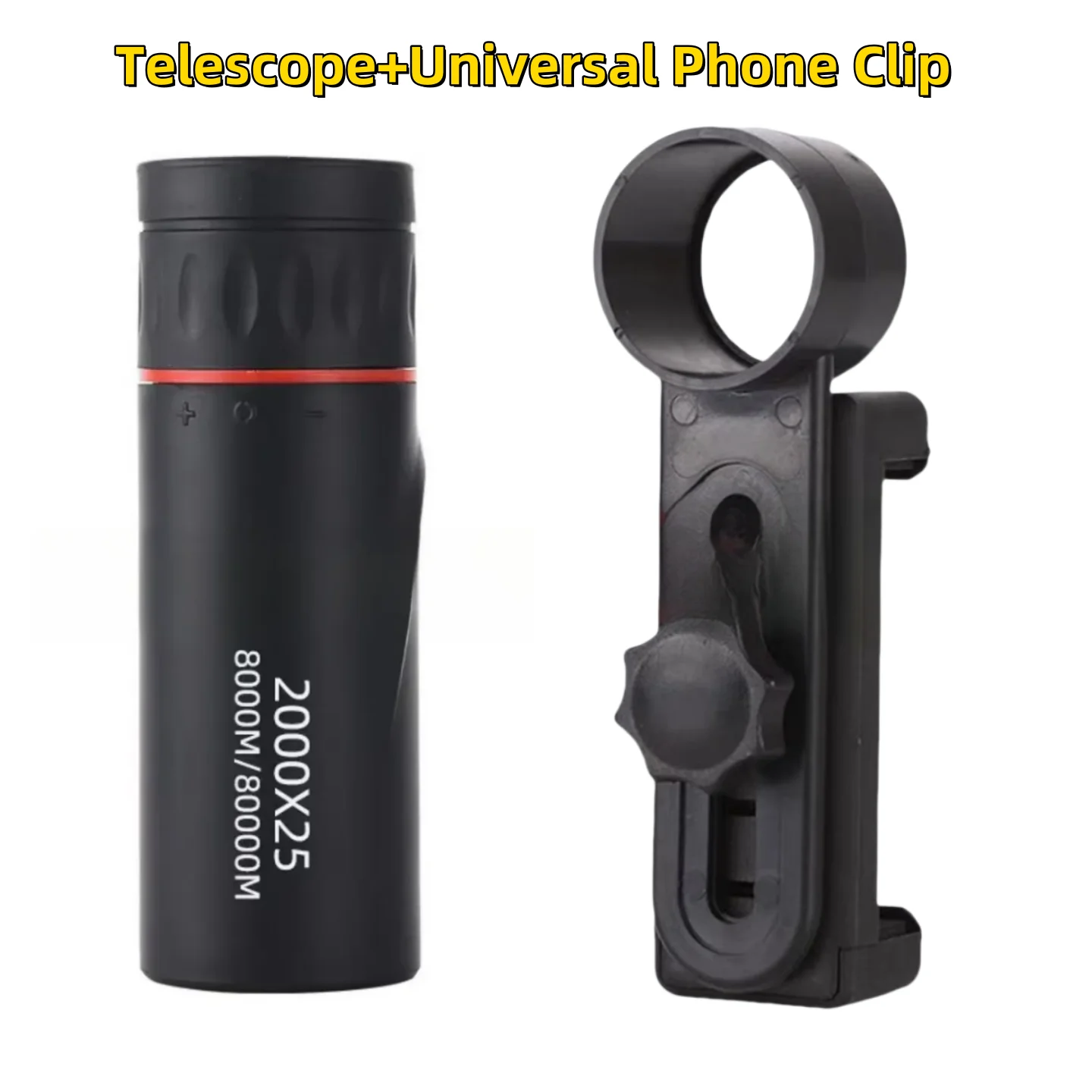 2000x25 HD Monocular Telescope Mini Portable