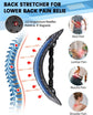 Blue Magic Stretch Back Massager Fitness Lumbar Support Relaxation Tool
